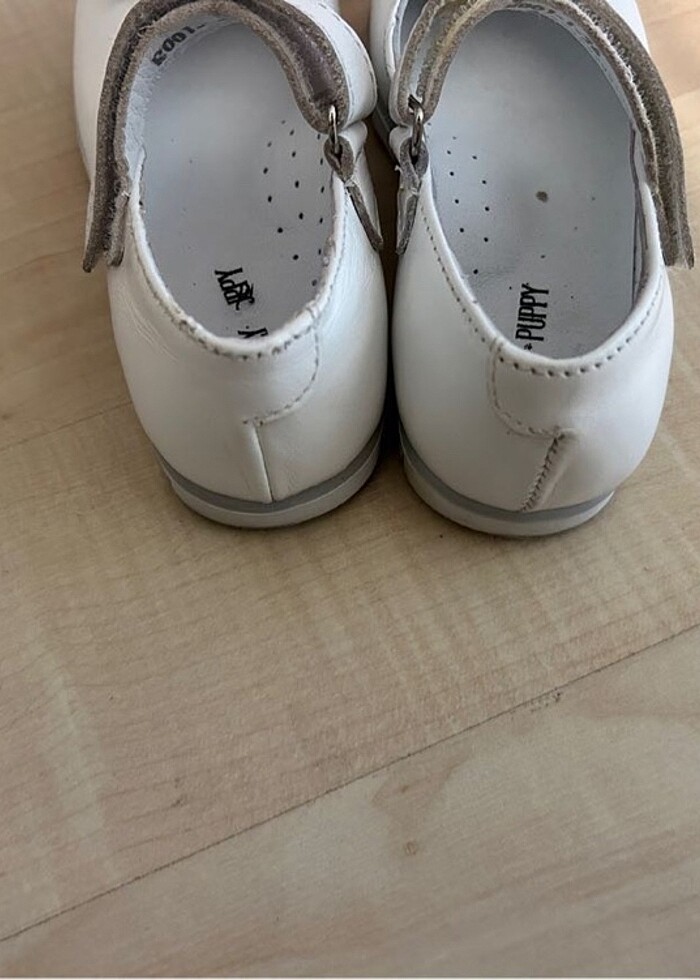 Beyaz babet ayakkabı - Görsel 3
