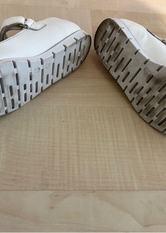 Beyaz babet ayakkabı - Görsel 4