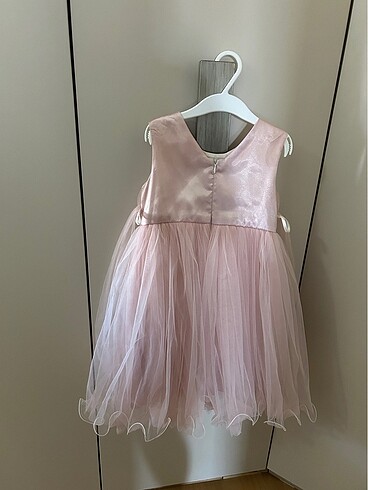 Kız çocuk abiye pudra rengi elbise - Görsel 12