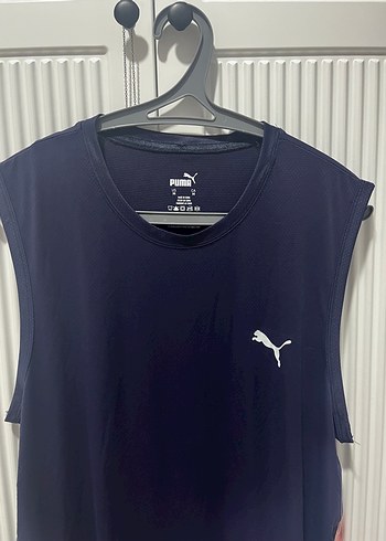 m Beden Puma Essentials Lacivert Kolsuz sporcu Erkek Tişört