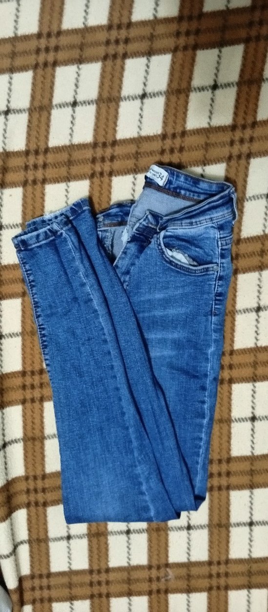 Kadın Mavi Regular Fit Denim Pantolon - Görsel 2