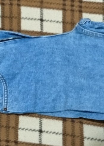 Rahat Kesim Mavi Kadın Midi Kot Pantolon - Görsel 2