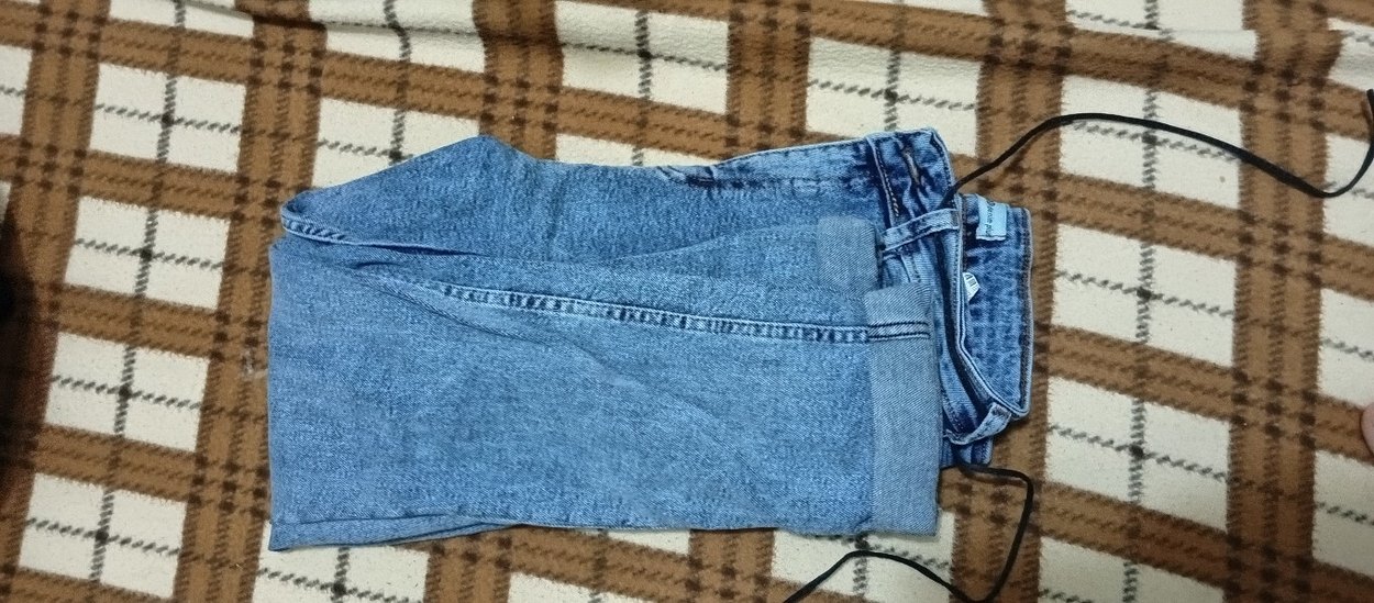 Gri Mavi Kadın Rahat Kesim Jean - Görsel 2