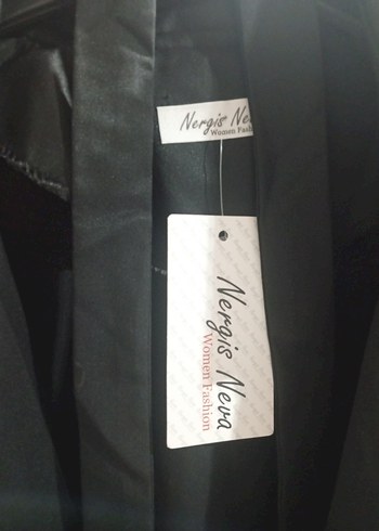 Siyah Kemerli Kadın Keten Trençkot - Görsel 3