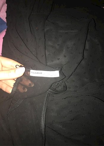 Pullandbear Transparan Mini Elbise - Görsel 4