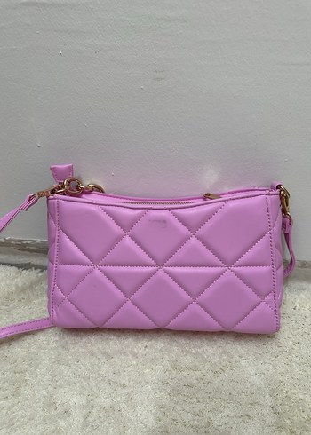 Bershka Zincir Detaylı Pembe Kadın Çanta - Görsel 7