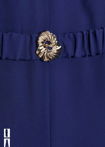 Zara etiketli Lacivert Kemerli Midi Tulum - Görsel 6