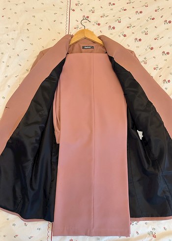 İkili Pembe Kadın Blazer Ceket ve pantolon - Görsel 7