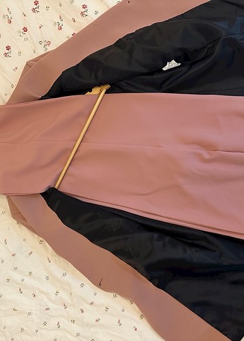İkili Pembe Kadın Blazer Ceket ve pantolon - Görsel 8
