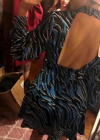 Bershka saten elbise hiç kullanılmadı - Görsel 5