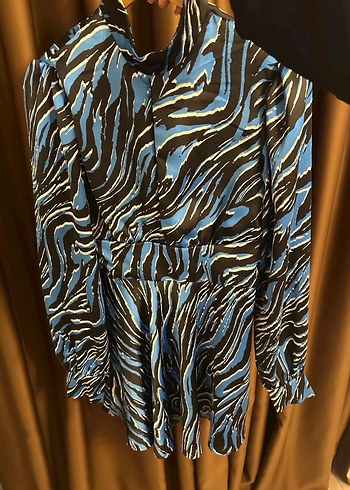 Bershka saten elbise hiç kullanılmadı - Görsel 7