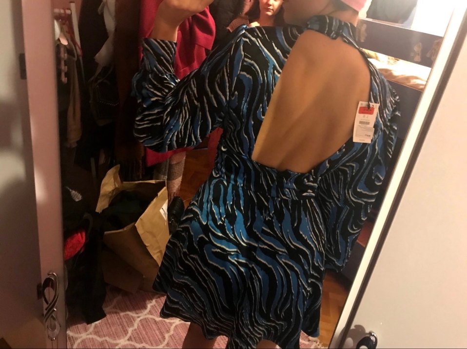 Bershka saten elbise hiç kullanılmadı - Görsel 5