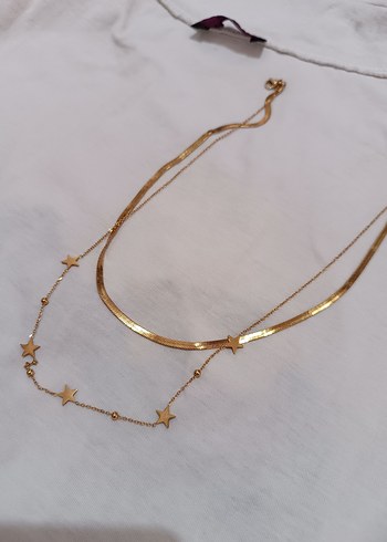 Accessorize Diger Altın Renk Zincir Detaylı Midi Kolye