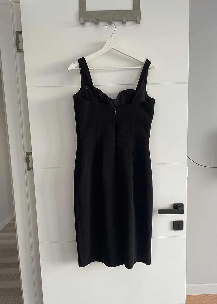 Siyah klasik elbise - Görsel 3