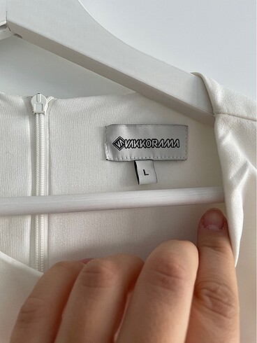 Vakkorama beyaz mini elbise - Görsel 5