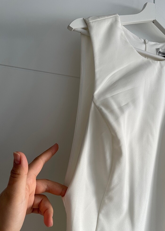 Vakkorama beyaz mini elbise - Görsel 2