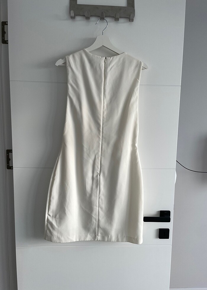 Vakkorama beyaz mini elbise - Görsel 4