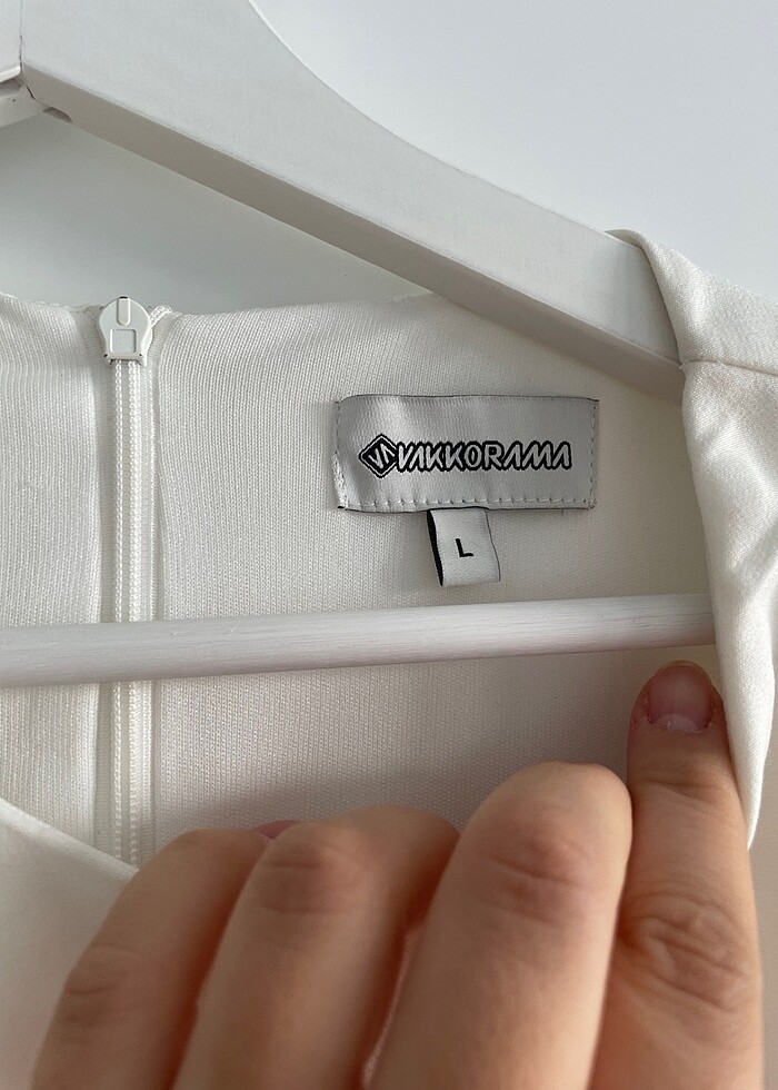 Vakkorama beyaz mini elbise - Görsel 5