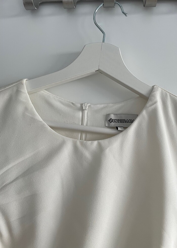 Vakkorama beyaz mini elbise - Görsel 3