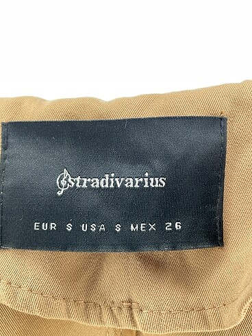s Beden kahverengi Renk Stradivarius Deri Ceket %70 İndirimli.