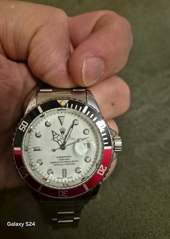 Rolex Submariner Siyah Kirmizi Cift Renkli Saat