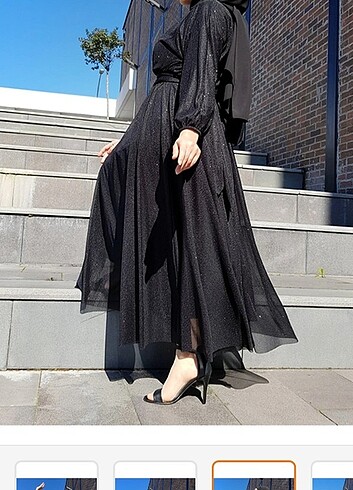 38 Beden siyah Renk Siyah tesettür elbise