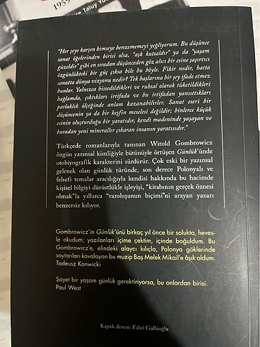 Witold Gombrowicz Günlükleri 1953-1958 ve 1959-1969