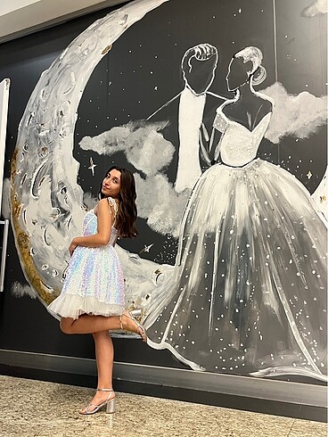 Parıltılı Düğün Elbisesi - Görsel 5