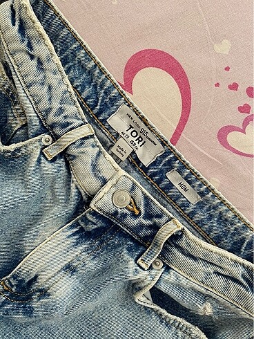 Mini kot şort - Görsel 5