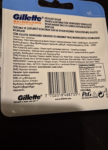 Gillette Skinguard Tıraş Bıçağı Skin guard Gilette Tras - Görsel 2
