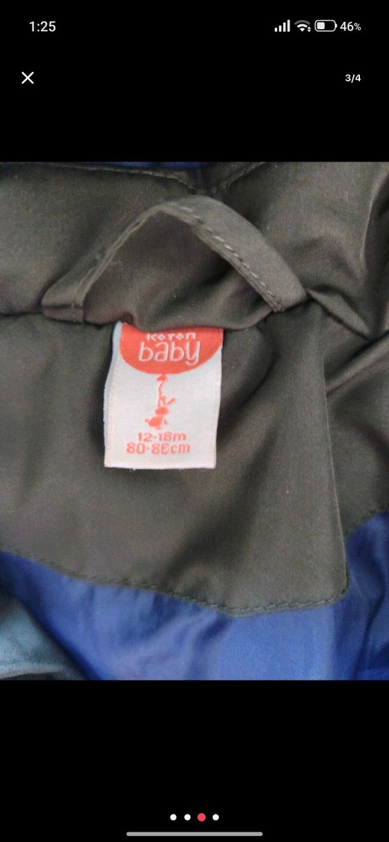 Fermuarlı Koyu yeşil Erkek Çocuk Mont - Görsel 3