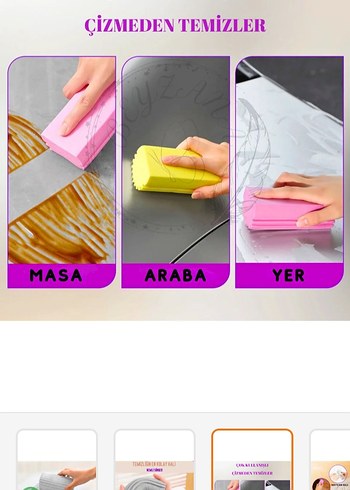 Pembe temizlik mopları 5'li Set - Görsel 4