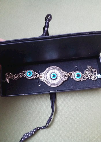 Turkuaz Yılan Desenli Zincir Bileklik - Görsel 2