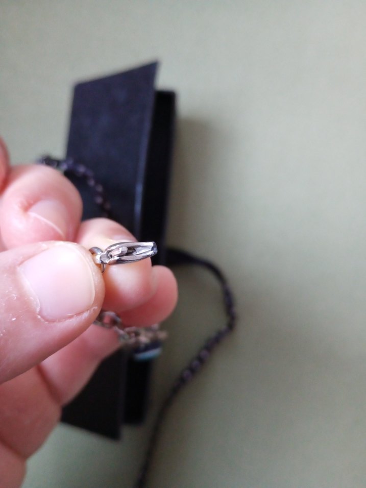 Turkuaz Yılan Desenli Zincir Bileklik - Görsel 3