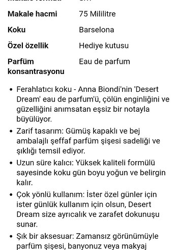 Anna Blondi Desert Dream Kadın Parfümü - Görsel 7