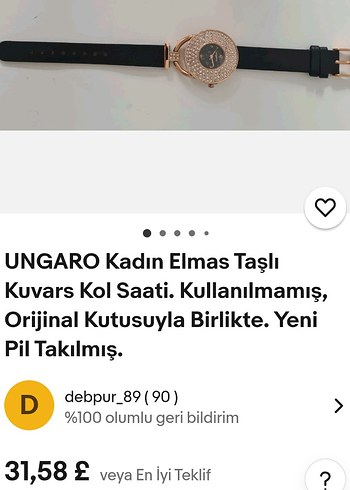 Klasik Siyah Kadın Kol Saati - Görsel 9