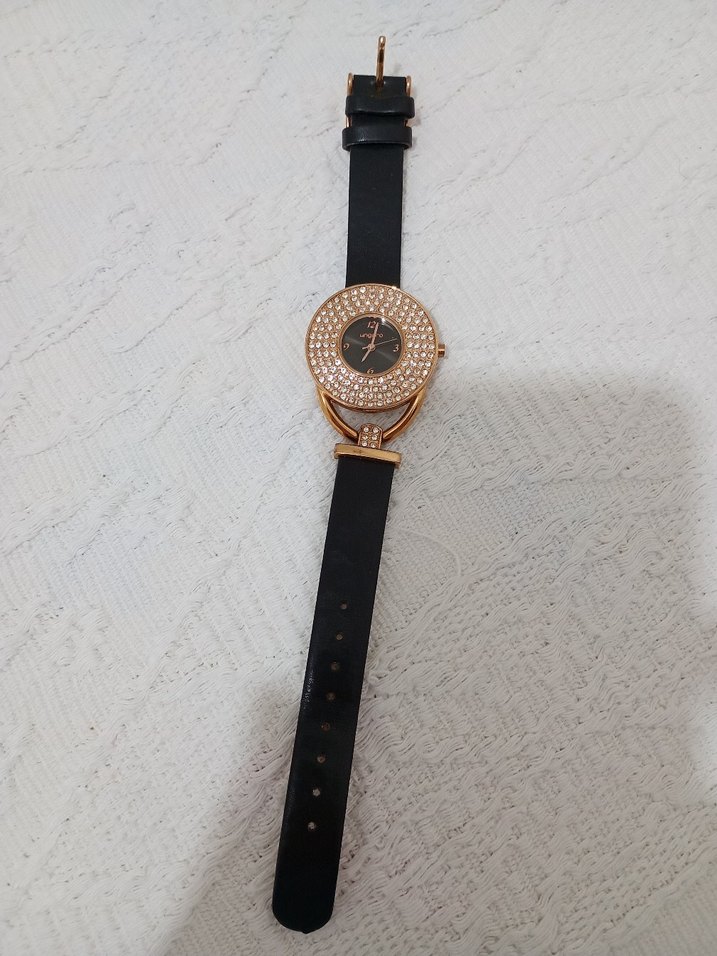 Klasik Siyah Kadın Kol Saati - Görsel 5