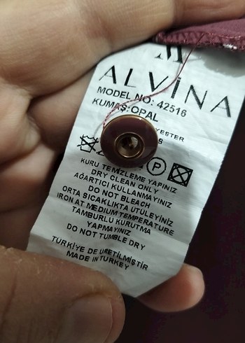 Bordo Uzun Kollu Düğmeli ikili takım - Görsel 7