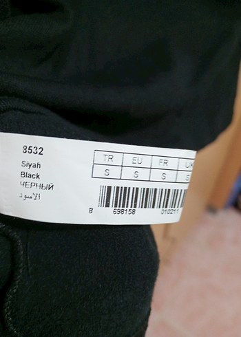 Siyah Kadın Kısa Kollu Basic Tişört - Görsel 5