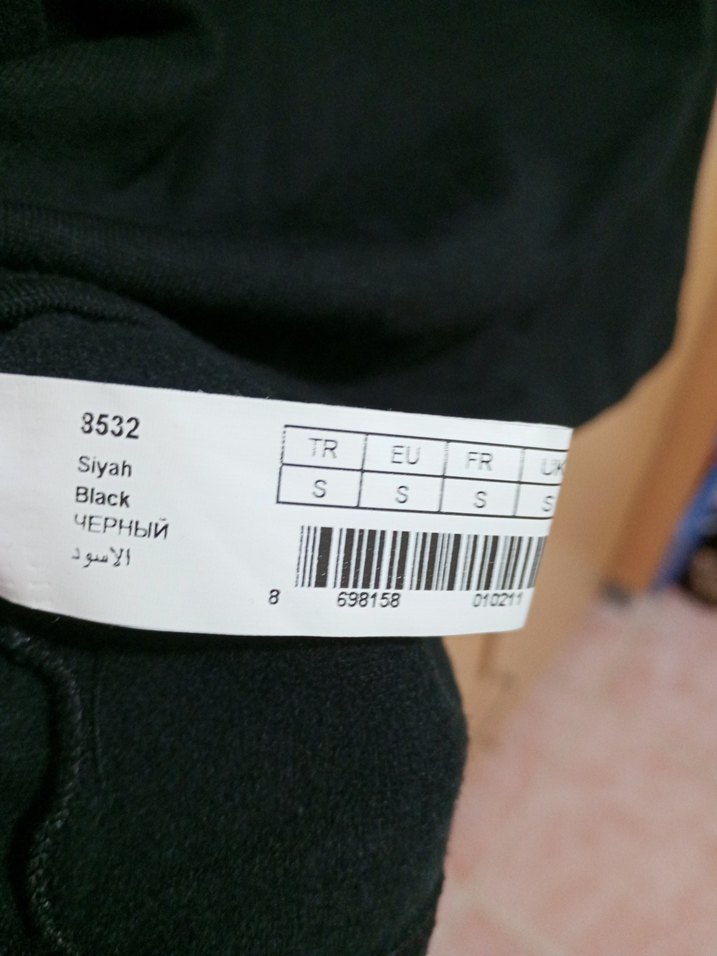 Siyah Kadın Kısa Kollu Basic Tişört - Görsel 5