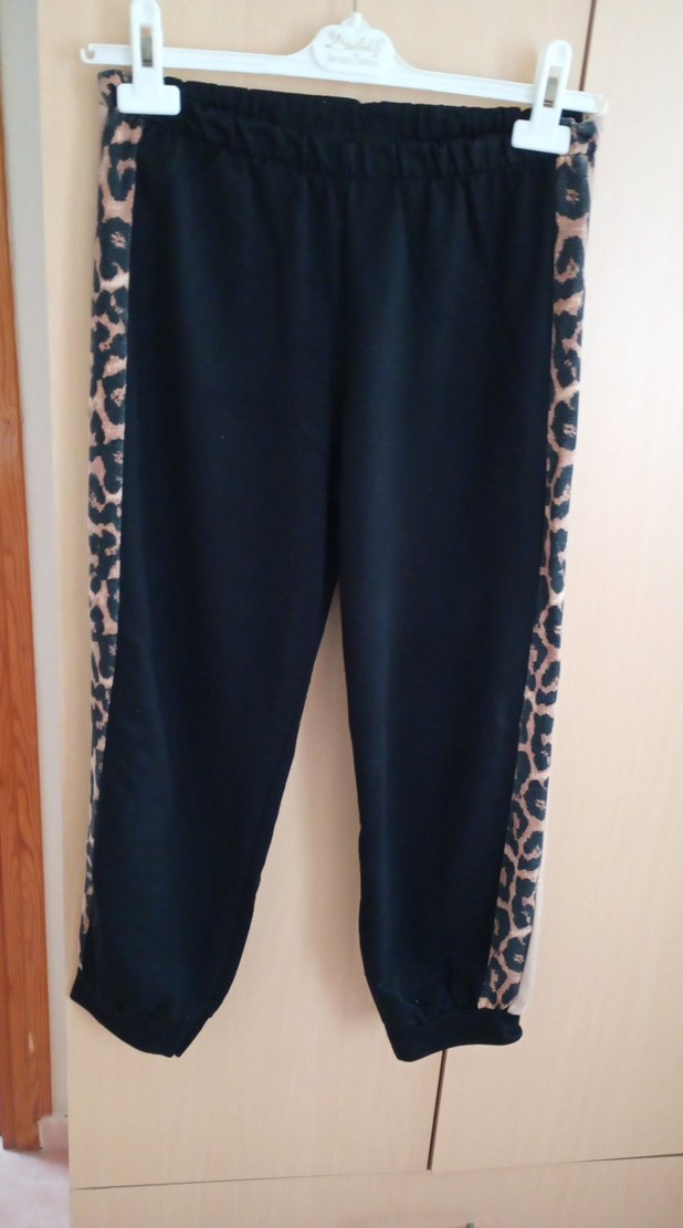 Kahverengi Leopar Desenli Kadın Eşofman Takımı - Görsel 3