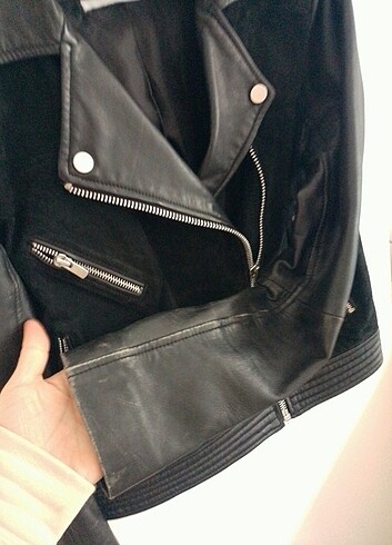 Mango Gerçek Deri Ceket - Görsel 8