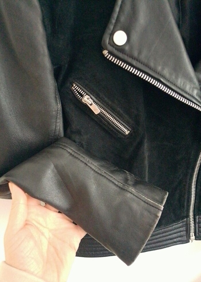 Mango Gerçek Deri Ceket - Görsel 5