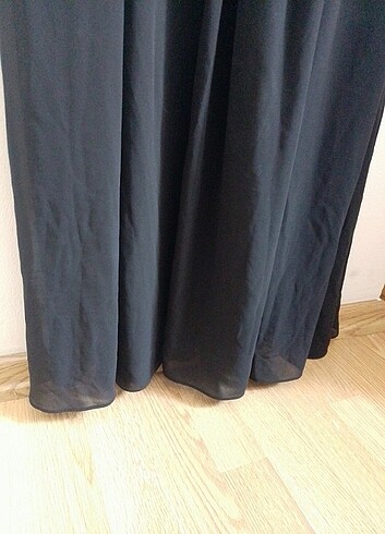 Siyah ve zebra desen şık ve rahat uzun elbise - Görsel 10