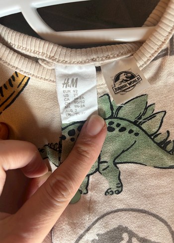 2 ADET Bebek Dinozor Desenli Fermuarlı Tulum - Görsel 3