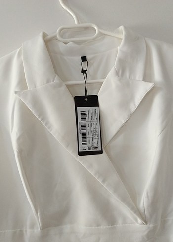 Beyaz Midi Kadın Elbise - Görsel 2