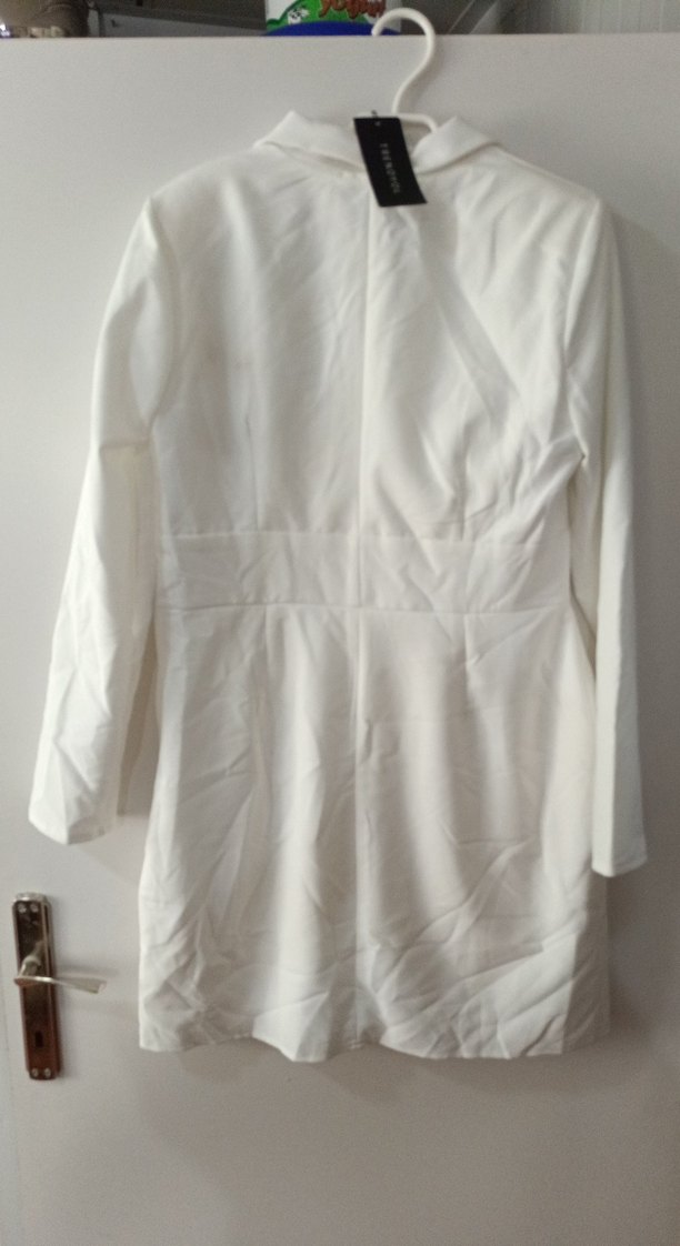 Beyaz Midi Kadın Elbise - Görsel 4