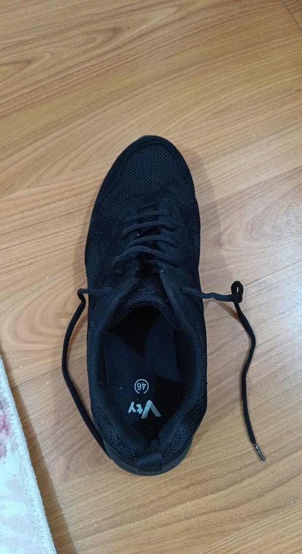 Siyah Bağcıklı Erkek Spor Ayakkabısı - Görsel 3