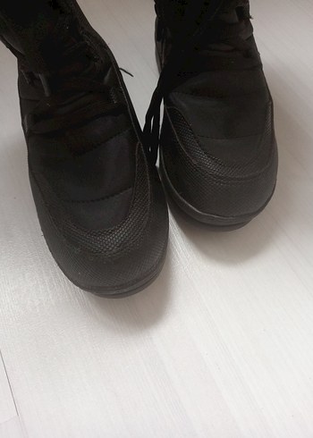 Siyah Kadın Kauçuk Dolgu Topuk Bot - Görsel 5