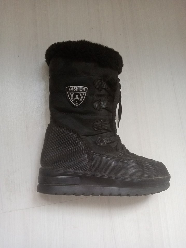 Siyah Kadın Kauçuk Dolgu Topuk Bot - Görsel 3